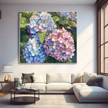 Hydrangea Acrylic Painting